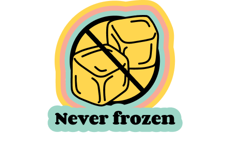 Never frozen chicken